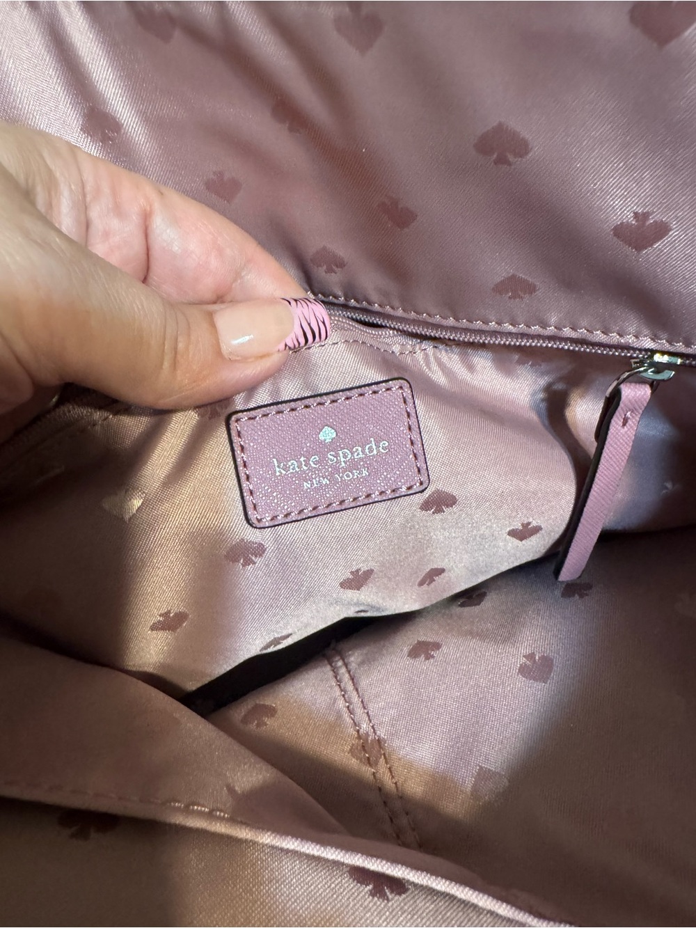 Kate Spade New York Pink Glitter Bottom Tote - Picture 15 of 16